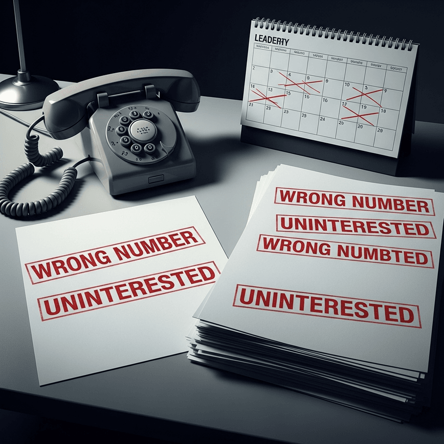 To illustrate the concept of wasted time and effort spent on low-quality, free insurance leads, as described in the 'Hidden Costs' section.