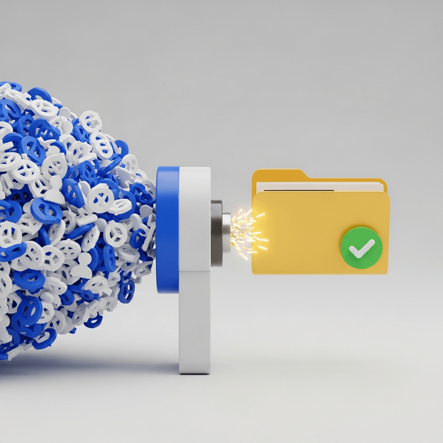 To visually represent the superior, performance-based pay-per-lead model, highlighting efficiency, quality control, and a clear path to a valuable, converted lead.